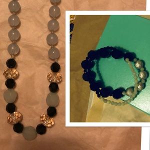 NWT Swarovski necklace and bracelet set